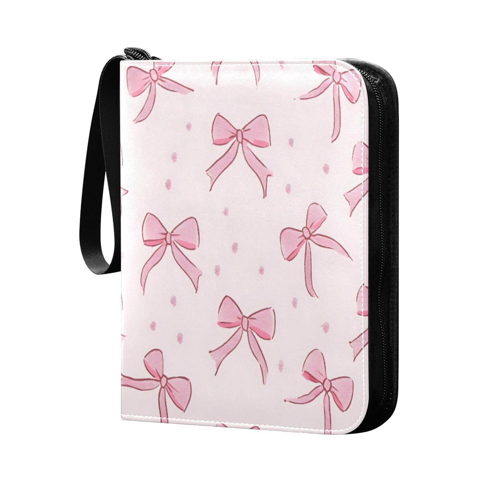 Amazon.com: Msyxl Pink Bows Card Binder 4-Pocket, 400 Pockets PU
